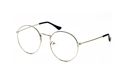 シルバーフレームのメガネ