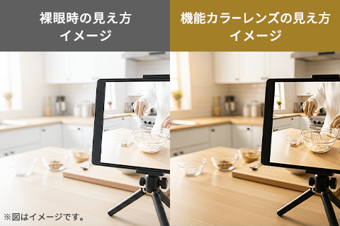 機能カラーレンズ