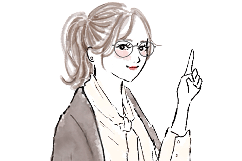 丸メガネを使用している女性のイメージ